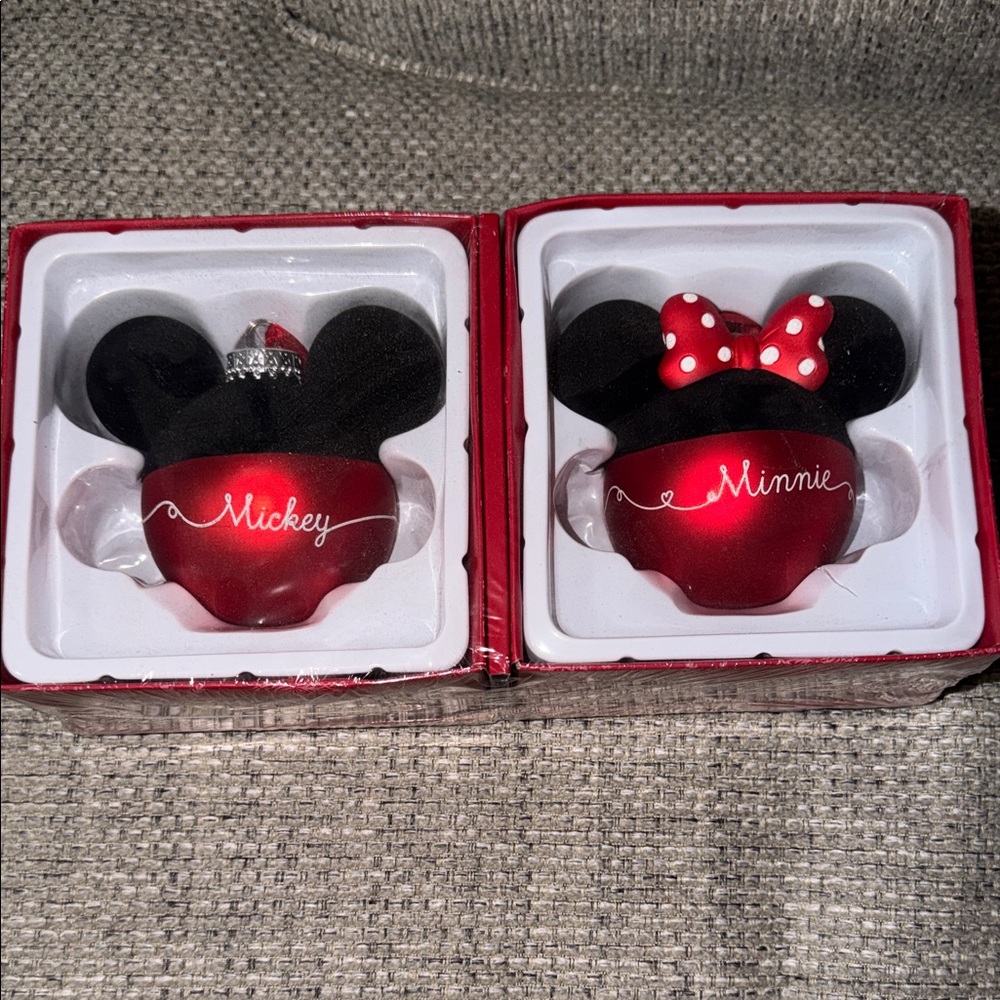 Mickey and Minnie Mouse Hallmark Ornaments